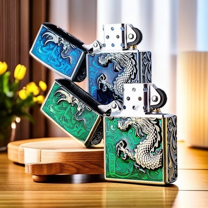 ZORRO Metal Lighter Exquisite Relief Windproof Lighter Retro Creative Cigarette Lighter Men's Gift Wholesale Gadgets for Men